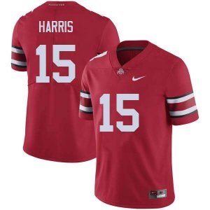 NCAA Ohio State Buckeyes Men's #15 Jaylen Harris Red Nike Football College Jersey IFR3345JR